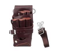 Hairstylist Waist Bag Hairdressing Tool Pet Clipers Holsters Adjustable Waist Belt Scissors Holder Case Detachable Pet Stylist Tools Bag For Accessories(Brown)