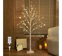 Hairui White Birch Twig Tree with Lights 4FT 72 LED for Home Christmas Holiday Party Decorations Plug in