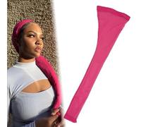 Hairweave Sleeve for Locs,Hair Weave Sleeve for Locs with Drawstring,Fashionable Design - Haircare for Wig,Extra Long Wig Breathable Stretchy with Elastic for Bun Faux Hair,For Black Women (Pink)