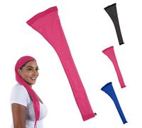 Hairweave Sleeve for Locs, Hair Weave Sleeve for Locs with Drawstring, Fashionable Design - Haircare for Wig, Extra Long Wig Breathable Stretchy with Elastic for Bun Faux Hair, For Black Women (Pink)