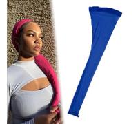 Hairweave Sleeve for Locs,Hair Weave Sleeve for Locs with Drawstring,Fashionable Design - Haircare for Wig,Extra Long Wig Breathable Stretchy with Elastic for Bun Faux Hair,For Black Women (Blue)