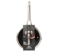 Hairy Bikers 18cm Sauce Pan HexGuard Non Stick With Lid Extra Durable Suitable for All Hobs in Silver Hairy Bikers Silver