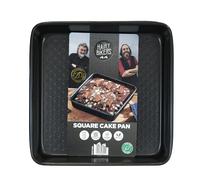 Hairy Bikers Bakeware, 24cm Square Cake Tin, Non-Stick Coating, PFOA Free, Oven & Freezer Safe, Dishwasher Safe, Black