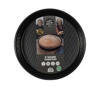 Hairy Bikers Bakeware, 9 Inch Round Cake Pan, Non-Stick Coating, PFOA Free, Oven Safe, Dishwasher Safe, Freezer Safe, Black