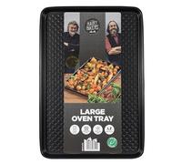 Hairy Bikers Bakeware, Large Oven Tray, Non-Stick Coating, PFOA Free, Oven Safe, Dishwasher Safe, Freezer Safe, Black