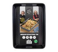 Hairy Bikers Bakeware, Medium Roasting Tin, Non-Stick Coating, PFOA Free, Oven Safe, Dishwasher Safe, Freezer Safe, Black