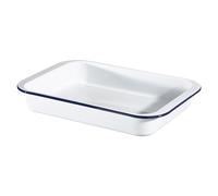 Hairy Bikers Enamelled Cookware, Large Roaster, Steel, PFOA Free, Oven Safe, Dishwasher Safe, White