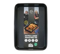 Hairy Bikers Bakeware, Extra Large Roasting Tin, Non-Stick Coating, PFOA Free, Oven Safe, Dishwasher Safe, Freezer Safe, Black