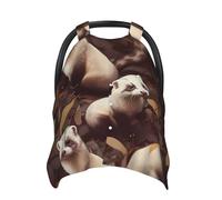 Hairy Ferret Baby Car Seat Canopy Cover, Multi Use Breathable Nursing Breastfeeding Covers for Mom Soft Stroller Sun Shade Newborn Shower Gift