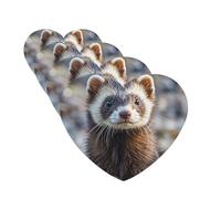 Hairy Ferret Car Air Freshener Cards for Women Men 4 Pack Cute Car Accessories Long Lasting Scent Car Diffuser Hanging Auto Aromatherapy Tablets Car Fresheners Gifts