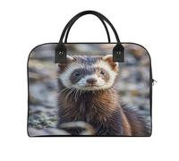 Hairy Ferret Laptop Tote Bag Casual Travel Handbag Multi Pocket Shoulder Bags for Work Travel
