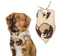 Hairy Ferret Pet Scarf,Soft Durable Triangle Dog Bandanas Lightweight Breathable Comfortable Pet Bib for Small Medium Large Breed.