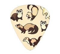Hairy Ferret print Guitar Picks 12 Pack Assorted Thickness for Guitar,ukulele,0.46/0.71/0.96mm