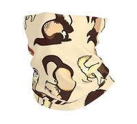 Hairy Ferret Print Neck Warmer Ultra-Soft, Stretchy Neck Gaiter Winter Neck Gaiter Warmer For Menand Women