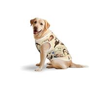 Hairy Ferret Printed Dog Shirt Vest, Stretchy Pet T-Shirts Soft Cotton Sleeveless Vests Breathable Clothes For Large Dogs (3xl-5xl)