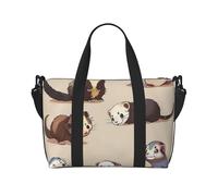 Hairy Ferret Printed Travel Bag Duffle Bag for Men Women, Large Water Resistant Gym Bag Weekend Holdall Bag with Shoulder Strap