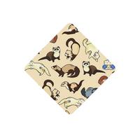 Hairy Ferret Printing 10 Pcs Car Air Freshener Fragrant Sheets,Car Hanging Accessories With Strings For Decor