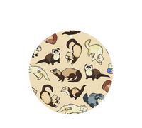 Hairy Ferret Printing 10 Pcs Car Air Freshener Fragrant Sheets,Car Hanging Accessories With Strings For Decor