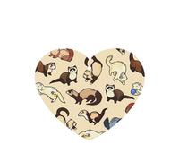 Hairy Ferret Printing Fashion Car Air Freshener Cards 10 Pcs Car Scented Hanging Sheets