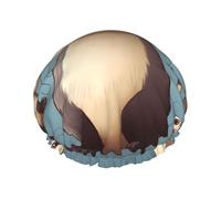 Hairy Ferret Shower Cap for Women Men, Elastic and Reusable, Stylish Large Waterproof Shower Bonnet, Washable Hair Bath Caps, Double Layers Bathing Hat for Long Hair, Braids