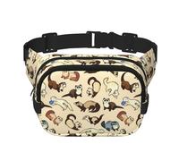 Hairy Ferret Unisex Fashion Waist Packs, Stylish Fanny Packs for Workouts, Running, Traveling, and Hiking