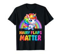Hairy Flaps Matter Funny Unicorn Rainbow for Stag and Hen Do T-Shirt