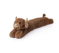 Hairy Highland Cow Draught Excluder - Soft Laying Down Design, Rustic Countryside Home Décor, Cute Animal Door Stopper to Block Cold Air, Cozy Home Accessory Gift