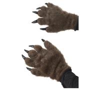 Hairy Monster Animal Hands Fancy Dress Costume Unisex One Size