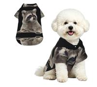 Hairy raccoon Soft Breathable Hawaiian Dog Shirt