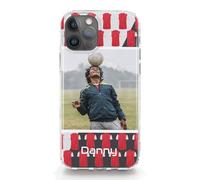 Hairyworm Personalised Phone Case For Samsung Galaxy A Phones, A05s A15, A16, A26 A34, A36, A25, A51, A52, A52S, A53, A54, A55, A56 Custom Red White Football Shirt Cover with One Image and Text