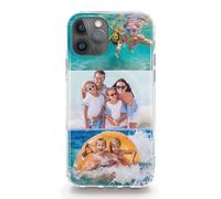 Hairyworm Personalised Phone Case For Samsung Galaxy A Phones, A15, A16, A34, A36, A25, A51, A52, A52S, A53, A54, A55, A56 Custom Photo Hard Cover, Personalize with Three Image Collage