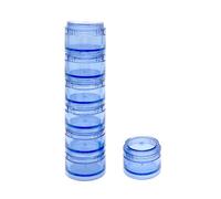 HaiSea Weekly Travel Pill Planner-Monthly Pill Organizer, Daily Month Pill Box-Separate AM/PM Compartments Colors Vary (Blue)