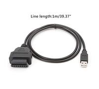 HAISENG 16Pin To USB Port Charger Adapter Cable Connector Diagnostic Tool Connector Charms Bulk