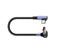 HAISENG 2. Type-C Short Cable 66W PD Fast Charges Nylon-Braided For Mobile Devices 15/25/50cm (114字符) Nylon Braided Short Data Line