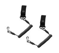 HAISENG 2Pcs Anti-Lost Elastic Lanyard Spirals Cable Coil Secure Spring Strap Rope Militaries Spring Rope Anti Lost