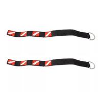 HAISENG 2Pcs Scubas Diving Wrist Strap Adjustable Wristband With Stainless Steel Rings Diving Camera Phone Wrist Strap Enduring Scubas Dives Lights