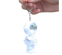 HAISENG Cartoon Astronaut Keychain Cute Sunset Projector Light Keychain Women Purse Handbags Charm Pendant Sunset Projector Light