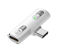 HAISENG Compact USB C Splitter USB C PD100w Charging Adapter For Simultaneous Music And Charging For Travel Office