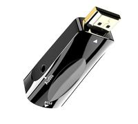 HAISENG Compactly HDTV To VGA Adapter With 3.5mm Cable For Chromebooks Projectors Displays Improve Signals Performances