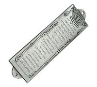 HAISENG Easy Installation Spanish Themed Metal Mezuzah Case For Luxurious Front Door Decorative Ornament Judaic Blessing Gift Front Door Plaques