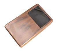HAISENG Effective Walnut Wood Jewelry Casket Portable Storage Case with Glasses Protective Jewelry Chest for Jewelry Collectors
