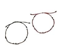 HAISENG Ethnic Chinese Handwoven Cultural Charm Woven For Couples Unique Adjustable Bangle Accessory