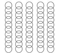 HAISENG Flat Rubber Belts Set 1.2mm Thickness 25/28/30mm Diameter For Square Tape Recorders And Players 50PCS Square Belt Replacement