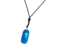 HAISENG Handcraft Sturdy Resin Necklace With Glows In Dark Jellyfish Charm Decoration For Fashion Enthusiasts Daily Use Trendy Oceanic Necklace