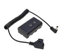HAISENG Home Monitor Light Power Supplies D-Tap To NP-F550 F570 Battery B Type Coiled Power Cable