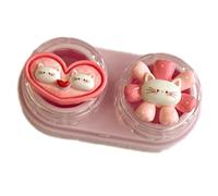 HAISENG Lenses Case and Removal Tool Compact Size Rubber Eye Lenses Inserter Easy Carry Applies Contacts Safely Organizers