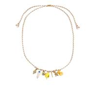 HAISENG Lightweight Ceramic Sea Star Shell Bead Necklace Adjustable Length For Casual Outfit Or Swimwear Accessories Vibrant Shell Jewelry
