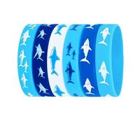 HAISENG Marine Life Silicone Bracelets Adjustable & Lightweight for Diving Beach Sports Water-Proof Stretchy Wristband Adjustable Silicone