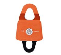 HAISENG Mobile Side Panel Pulley Heavy Load Bearing Climbing Systems For 8-11mm Rope Aluminum Alloys Climbing Pulleys Side Swing Light Weight