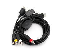 HAISENG Multi Consoles Video Cable for N64 DC128 Gaming 1.80m Long Plug and Play Design Enhances Durability Multi Video Cable